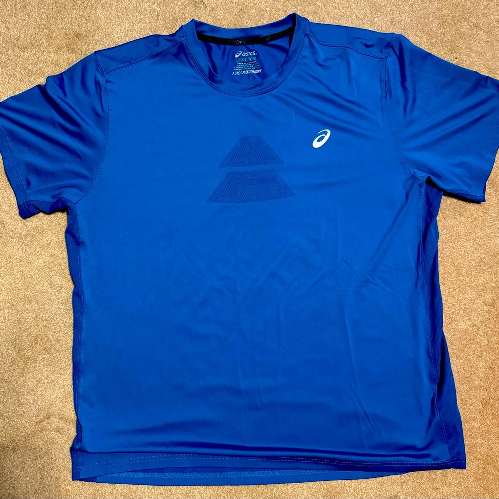 ASICS Men’s Ventilate Short Sleeve Top Color Azure Size XXL